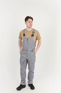 Антарес Костюм ИТР с полукомбинезоном NEW ENERGY (смесовая, серый/т.серый)